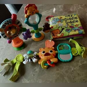 Baby bundle toys set Fisher Price, Bright starts, Infantino & Playtex